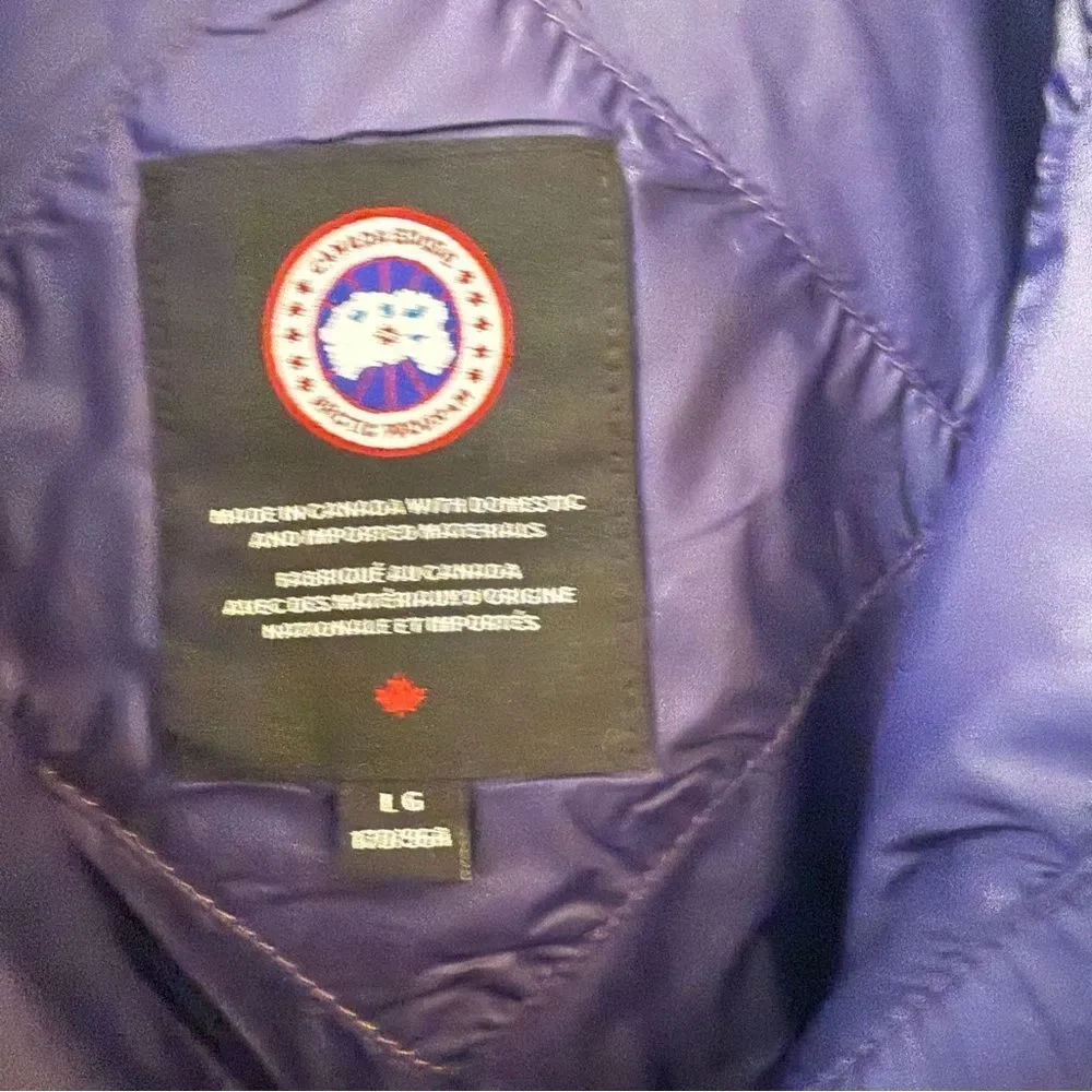 Canada Goose Abbott Hoody Down Jacket Large Indigo Navy NWT